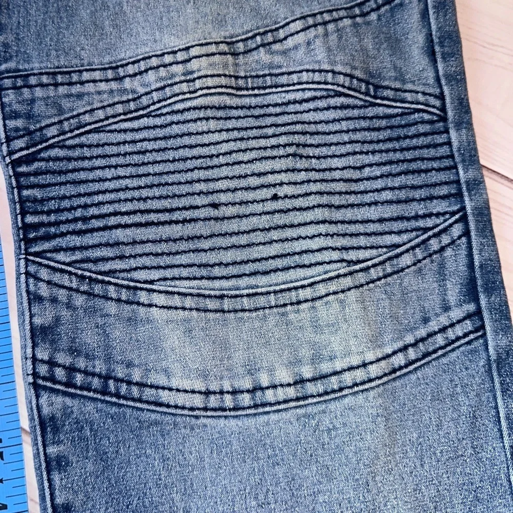 DG2 by Diane Gilman Moto Style Jeans Size 12P Retro Vintage Y2K Rare Unique 🔥🔥🔥